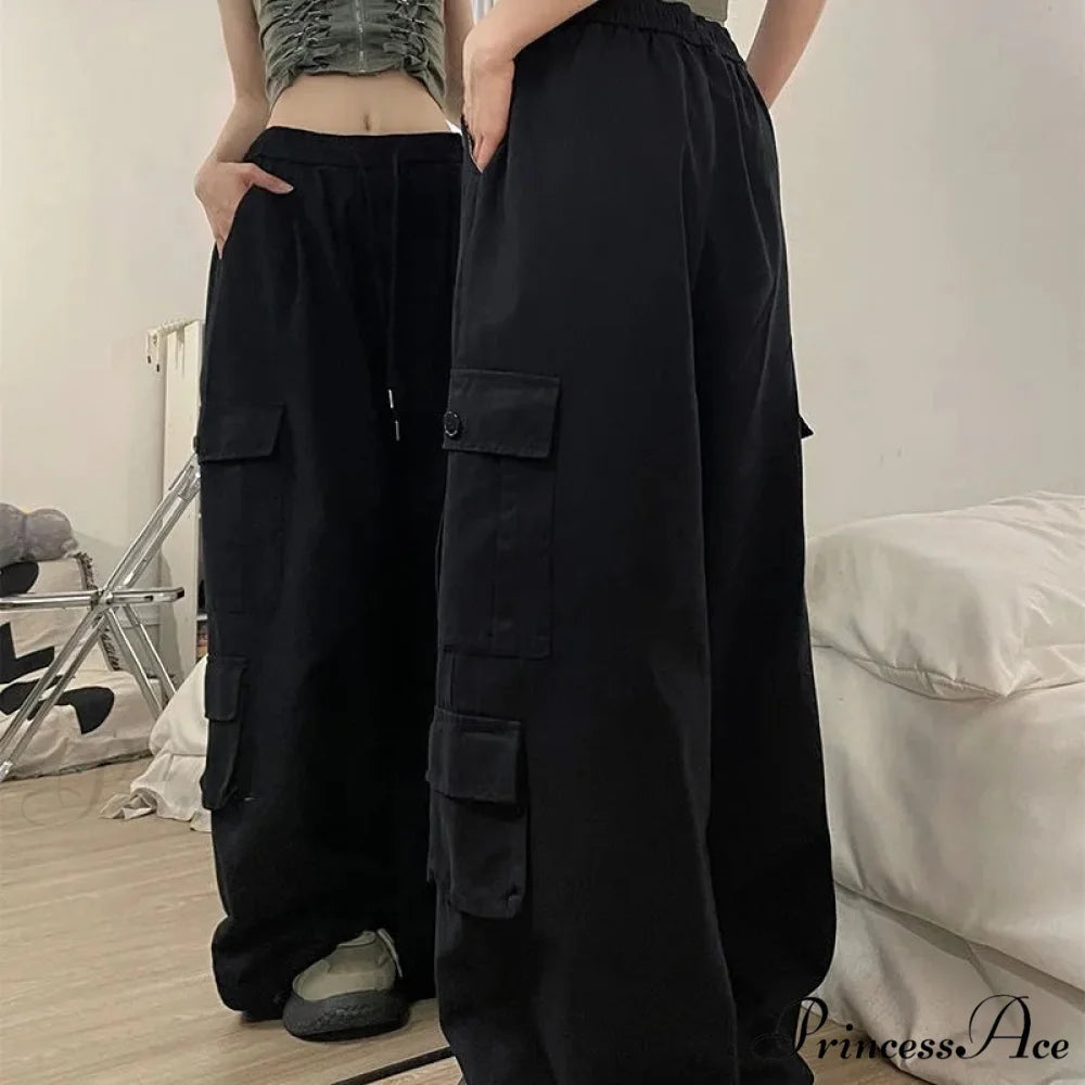 Informal Harajuku 2000s Cargo Trousers pants-241228