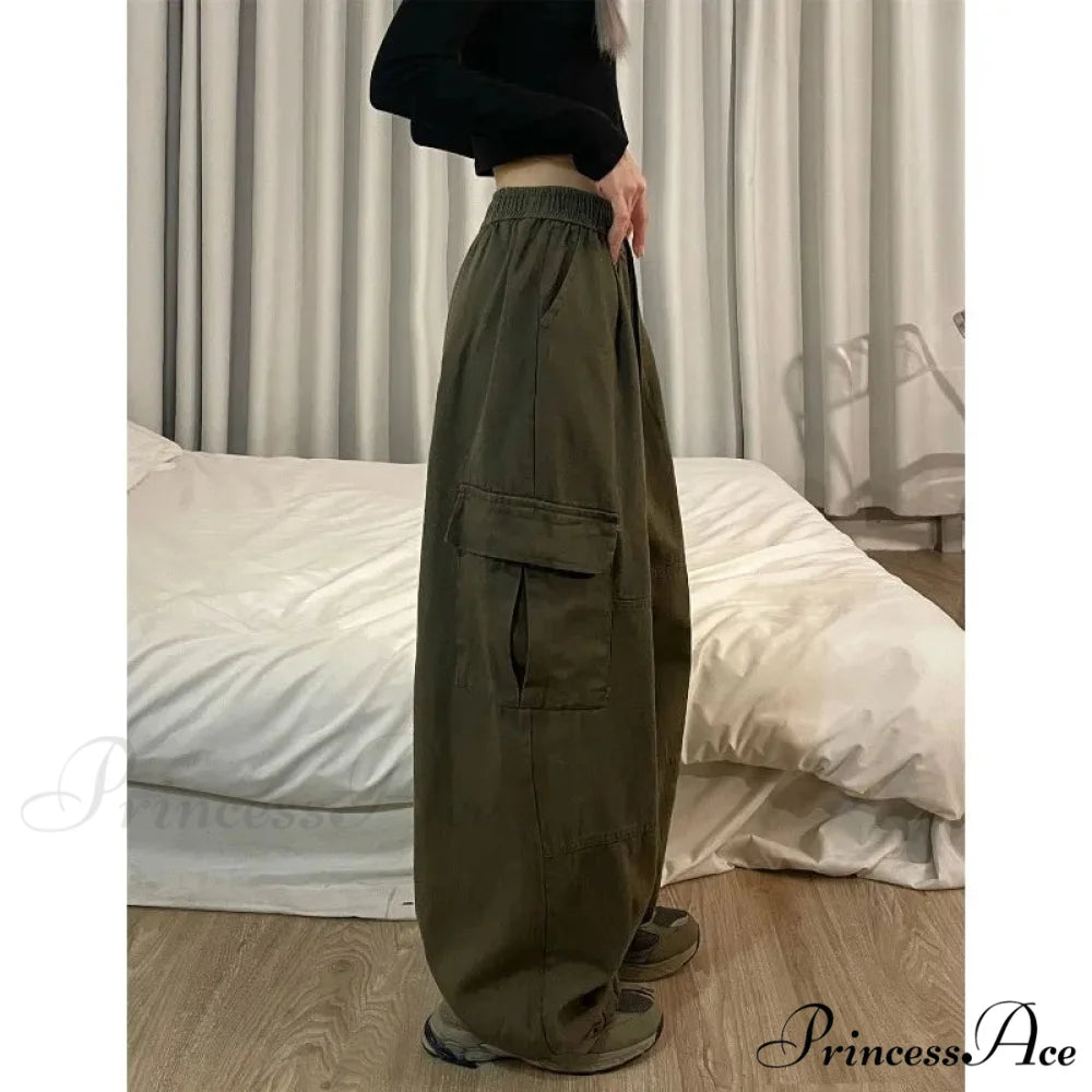 Informal Harajuku 2000s Cargo Trousers pants-241228