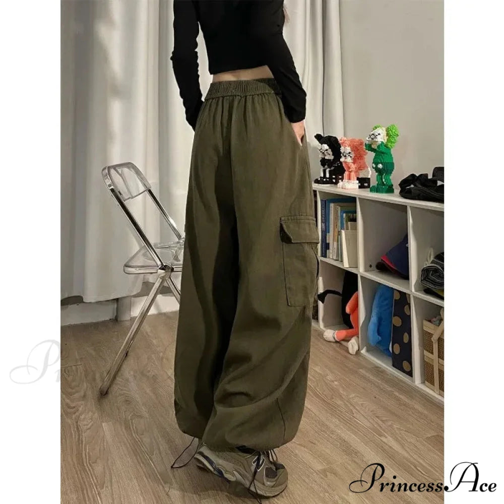 Informal Harajuku 2000s Cargo Trousers pants-241228