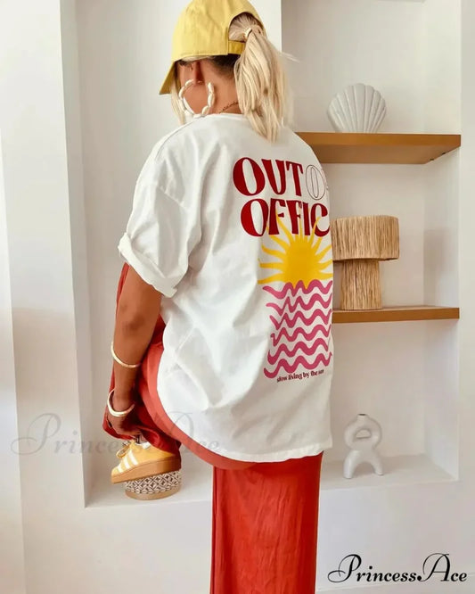 Informal Streetwear Gothic Extended Sleeve Shirt white1 / S t-shirt-250223