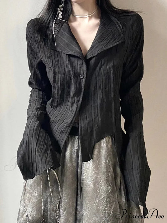 Irregular Split Strappy Trendy Party Midi Dress Black / S