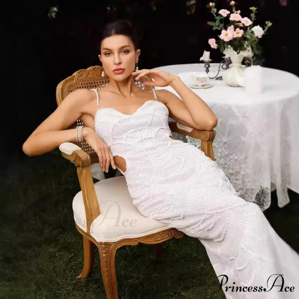 Jewel Adorned Sleeveless Bandage Formal Gown promdress-250223
