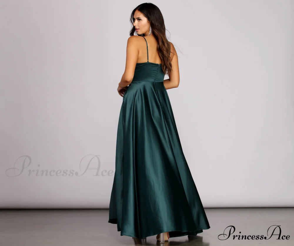 Juliet Formal Stylish High Slit Dress
