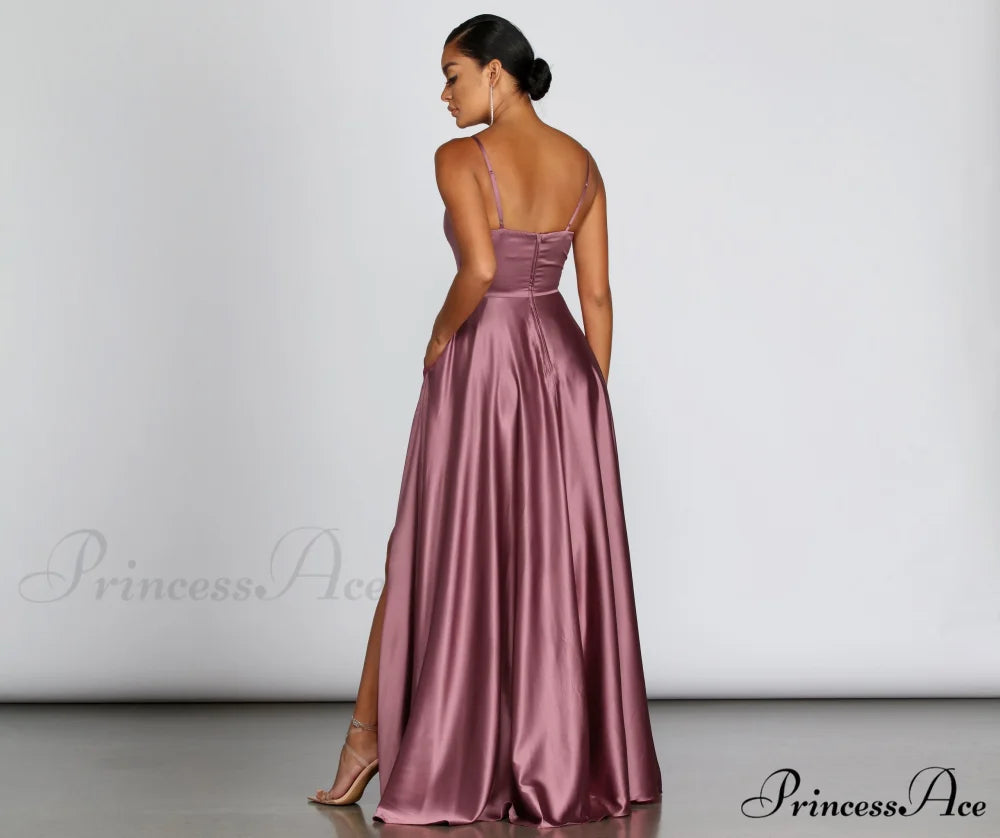 Juliet Formal Stylish High Slit Dress
