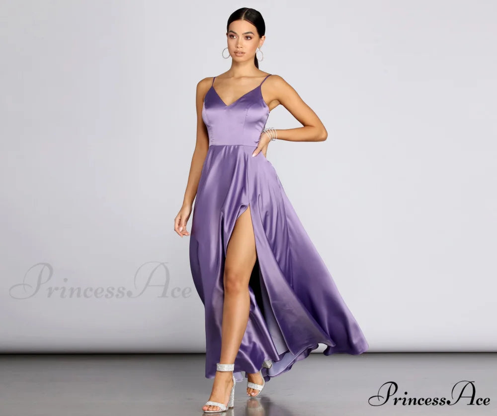 Juliet Formal Stylish High Slit Dress