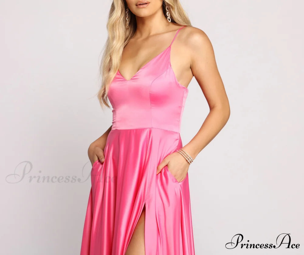 Juliet Formal Stylish High Slit Dress