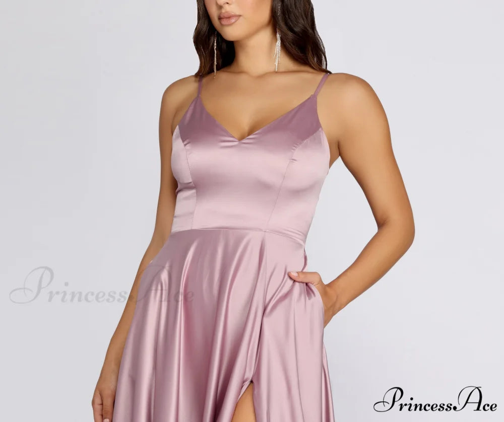 Juliet Formal Stylish High Slit Dress