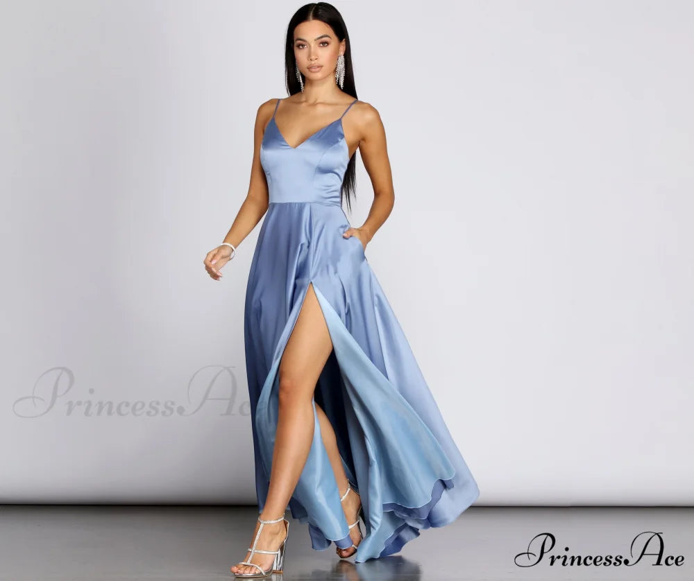 Juliet Formal Stylish High Slit Dress