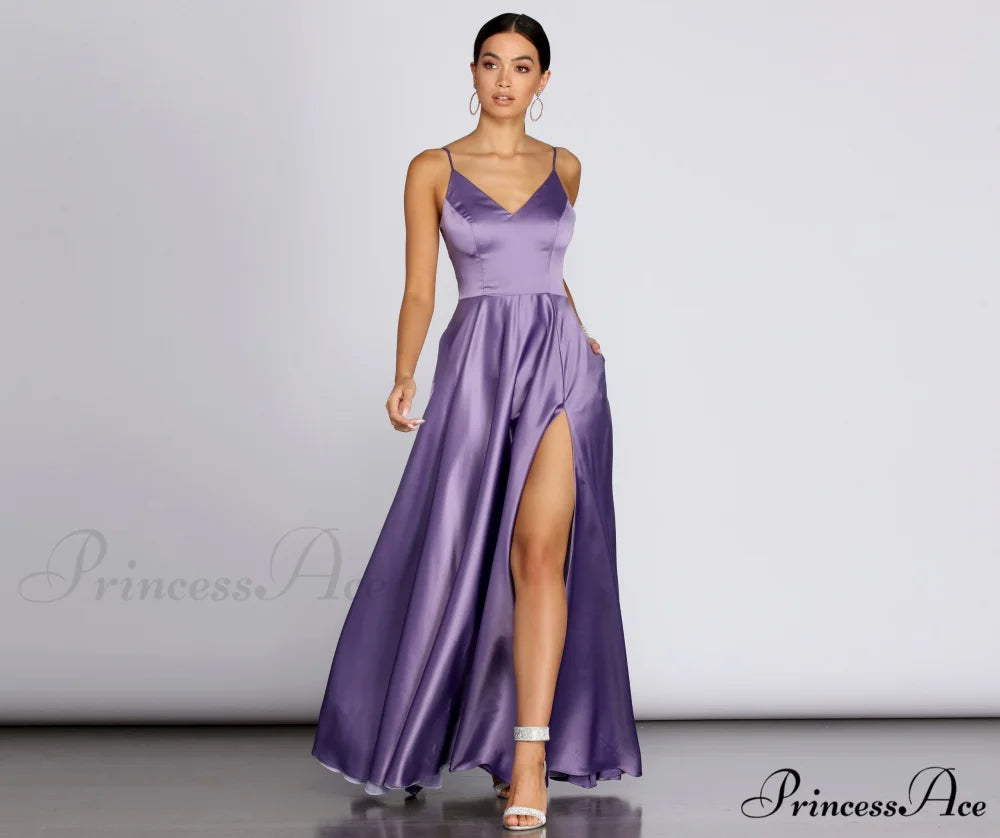 Juliet Formal Stylish High Slit Dress