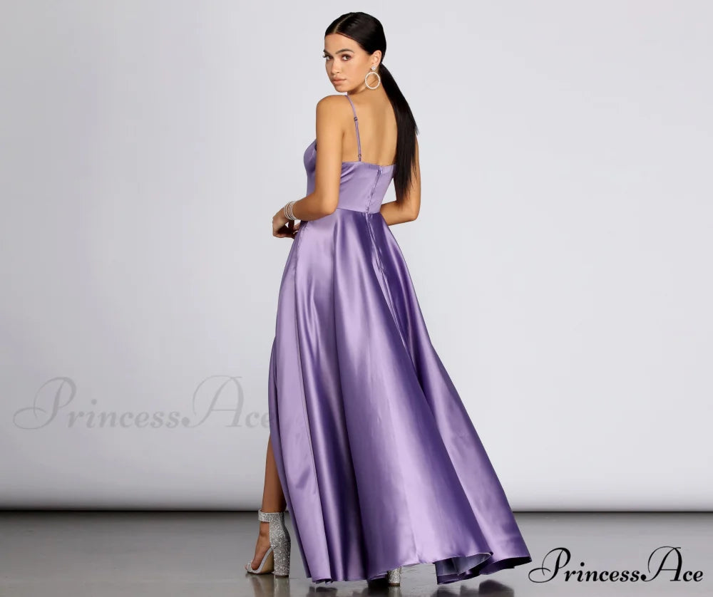 Juliet Formal Stylish High Slit Dress