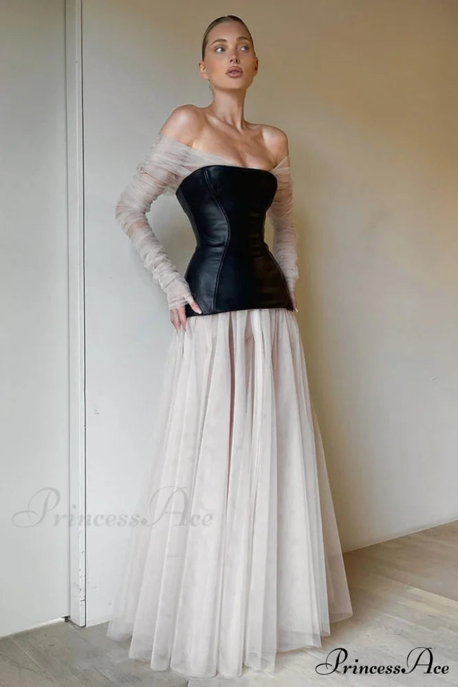Kallatos Mesh Stylish Patchwork Dress