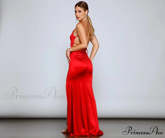 Karasi Formal High Charming Slit Mermaid Dress