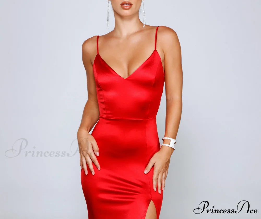 Karasi Formal High Charming Slit Mermaid Dress