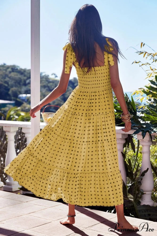 Katie Smocked Stylish Maxi Dress