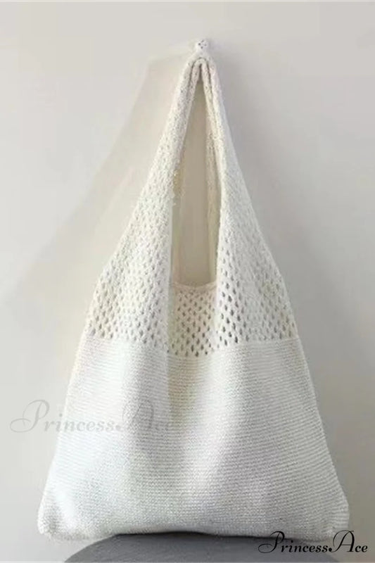 Knit Design Stylish Shoulder Bag Free Size / 1#