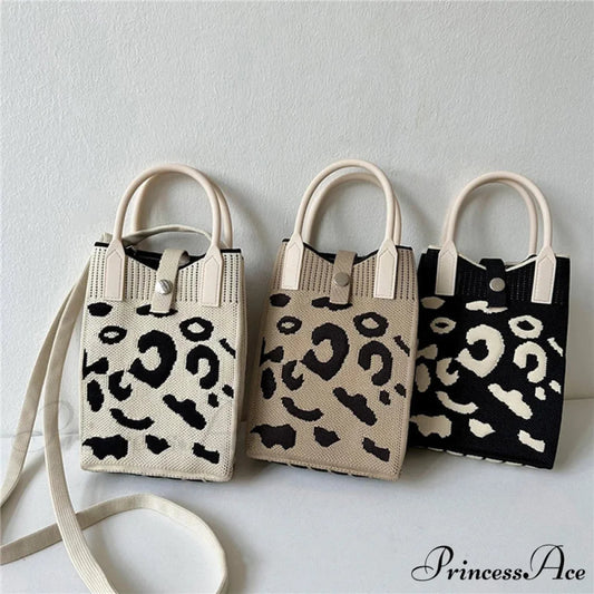 Knitted Cell Phone Small Style Crossbody Purse handbag-250126