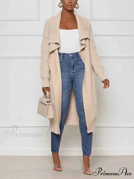 Knitted Sleeveless Graceful Floral Mini Dress Apricot / S