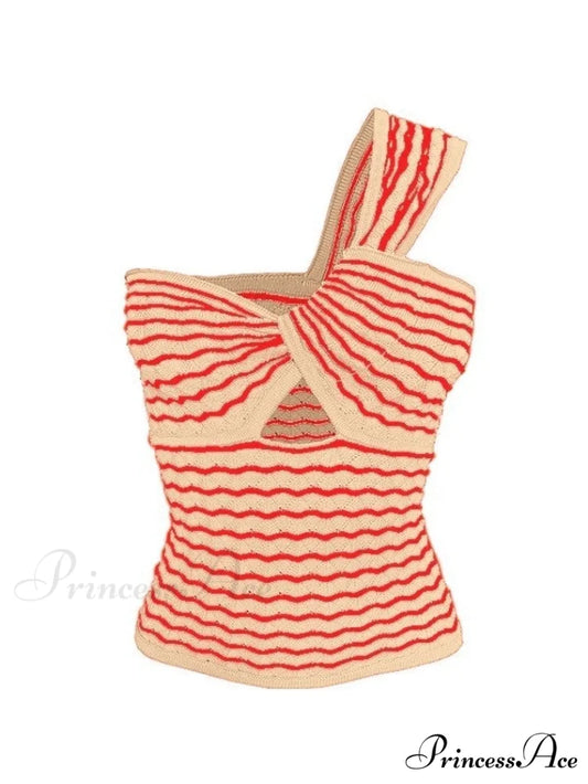 Knitted Stripe Long Trendy Sleeve Maxi Dress