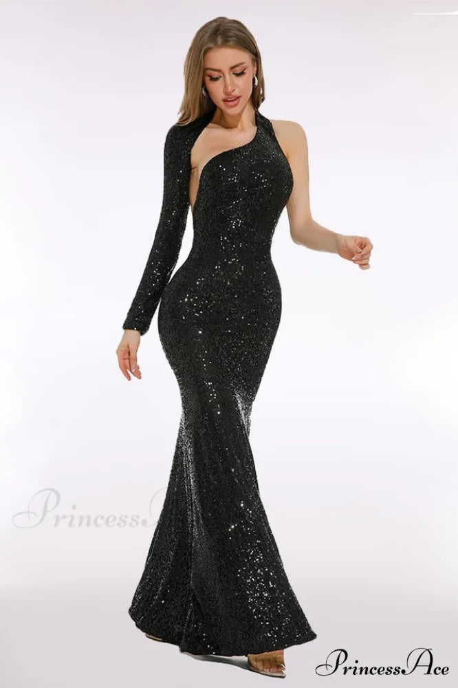 Kylee Bodycon Fit Charming Sequin Maxi Dress