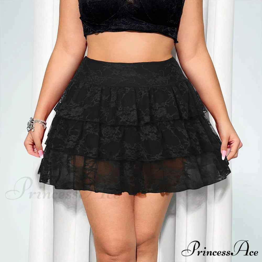 Lace Numerous-Layer Cake Style Skirt skirts-250223