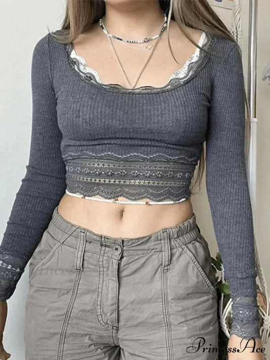 Lace Paneled Graceful Floral Mini Dress