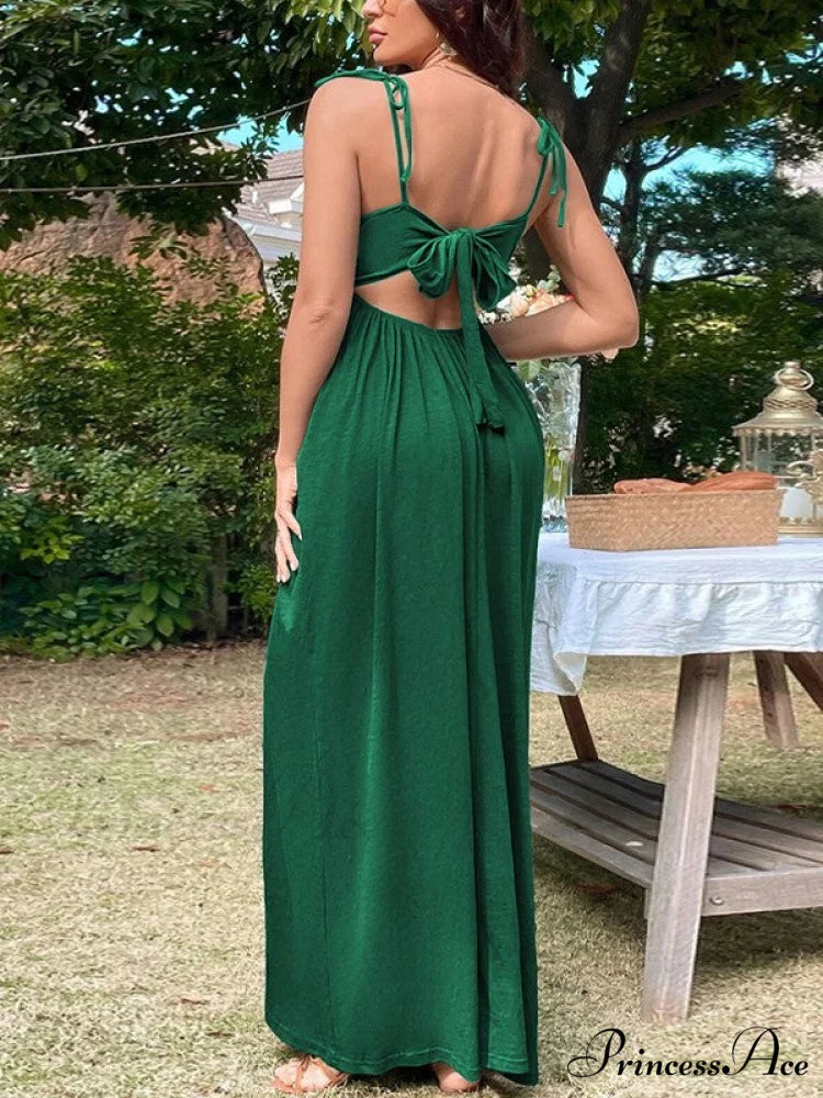 Lace Up Backless Trendy Cropped Tank Top