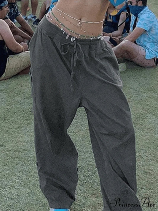 Lace Up Backless Trendy Green Maxi Dress Gray / S