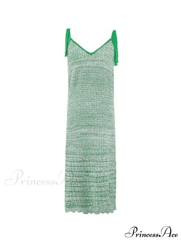 Lace Up Floral Trendy Slip Mini Dress Green / ONE SIZE