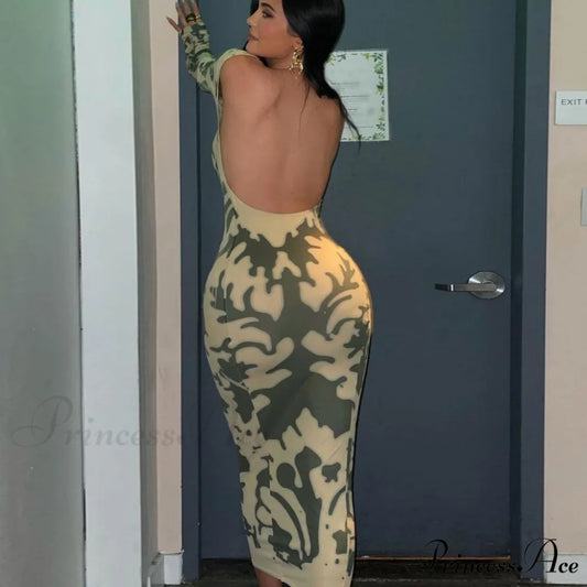 Lace Up Vegan Deep V Classic Tank Crop Top - Ivory S / Green