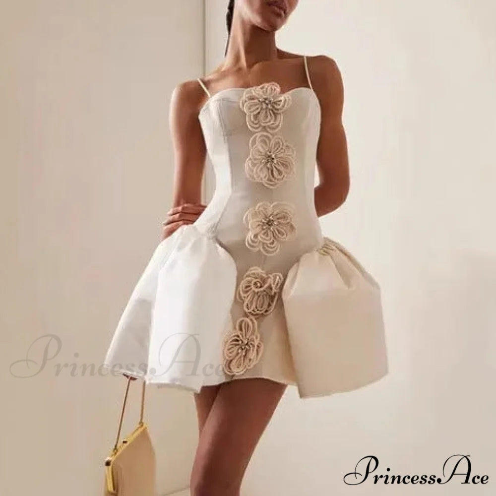 Lacy Flower Bandage Prom Dress for Birthday Celebration promdress-250223