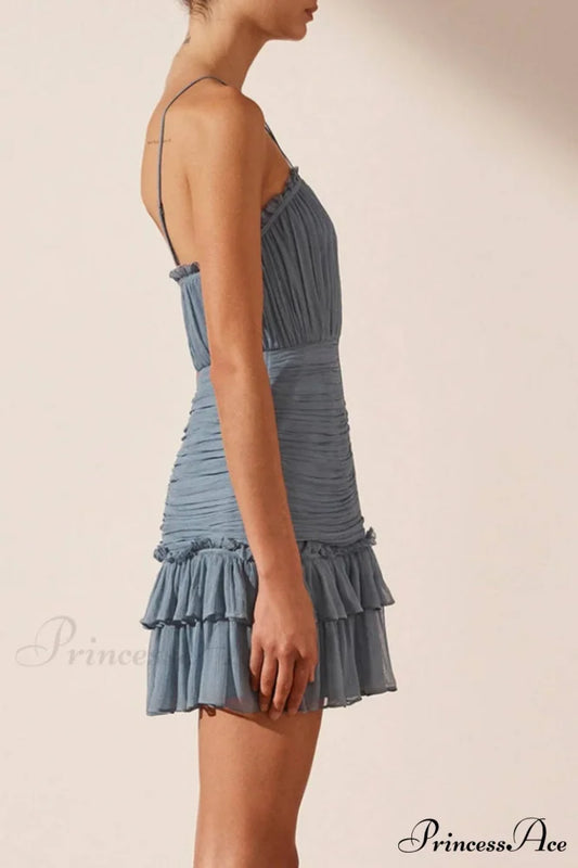 Lauren Cross Stylish Front Mini Dress