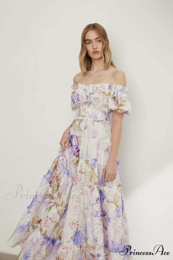 Lavander Maxi Stylish Boho Dress