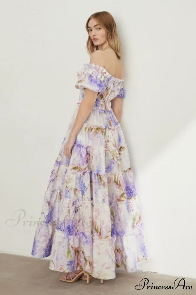 Lavander Maxi Stylish Boho Dress
