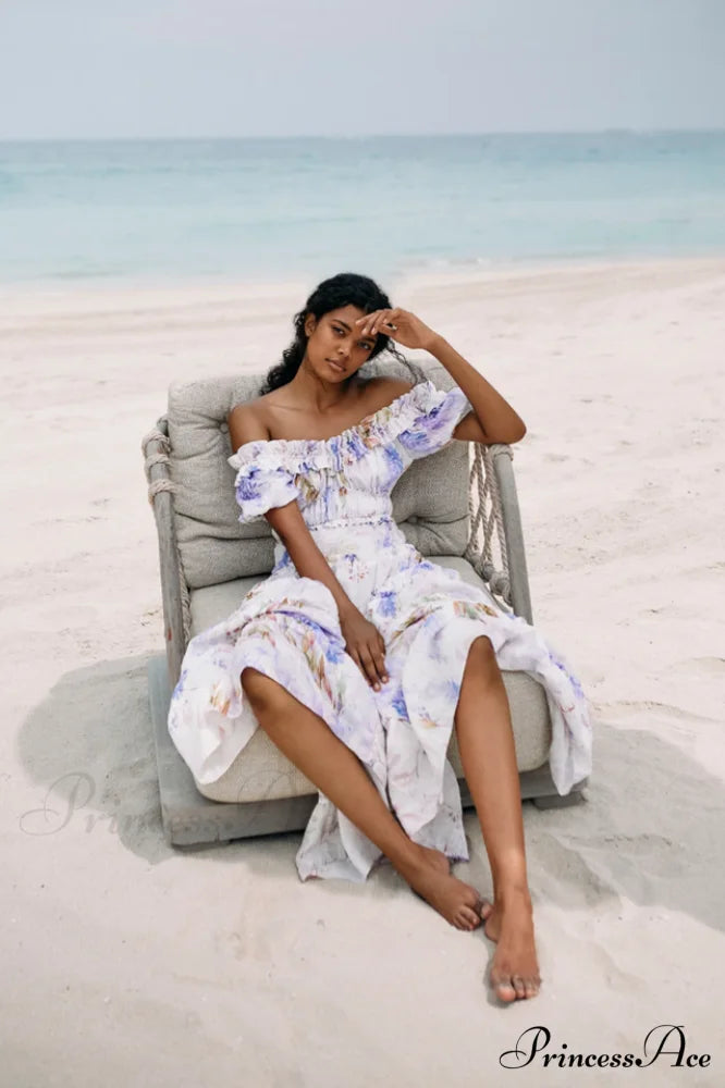 Lavander Maxi Stylish Boho Dress