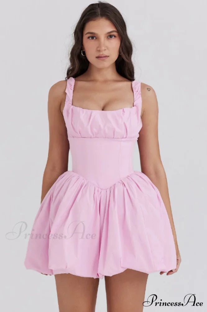 Le Puff Cotton Charming Tulle Mini Dress XS / Pink