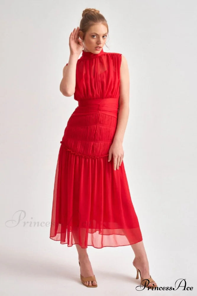 Leilani Elegant Midi Dress