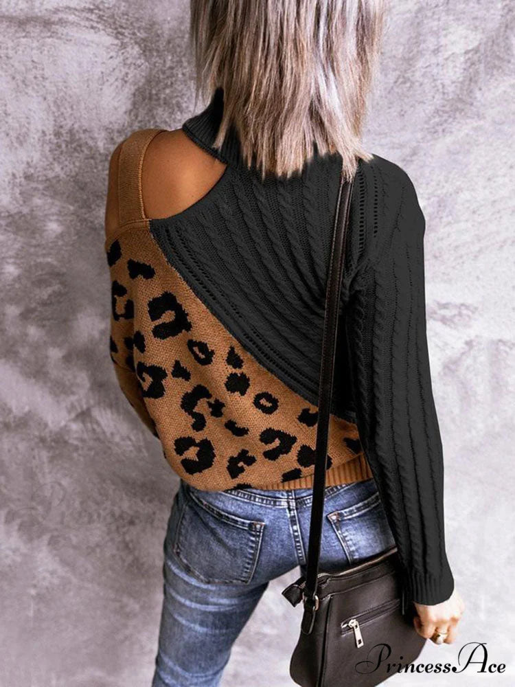 Leopard Print Graceful Crop Hoodie