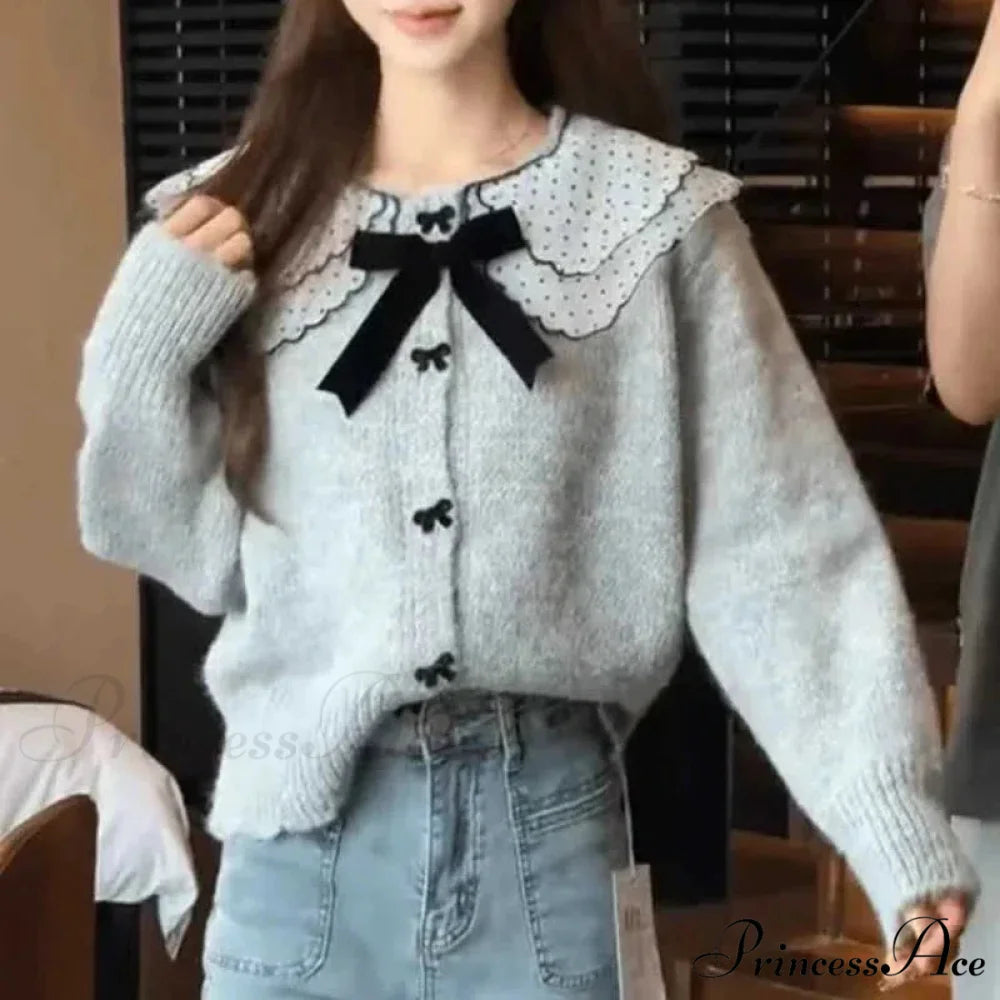Loose Button Knit Cardigan cardigans-241228