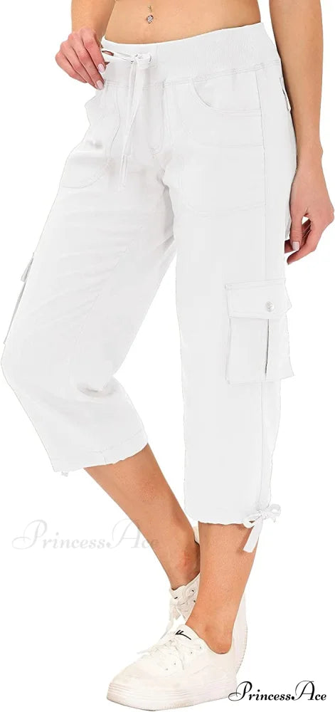 Loose Hiking Pants Lightweight Quick Dry Outdoor Cargo Capris