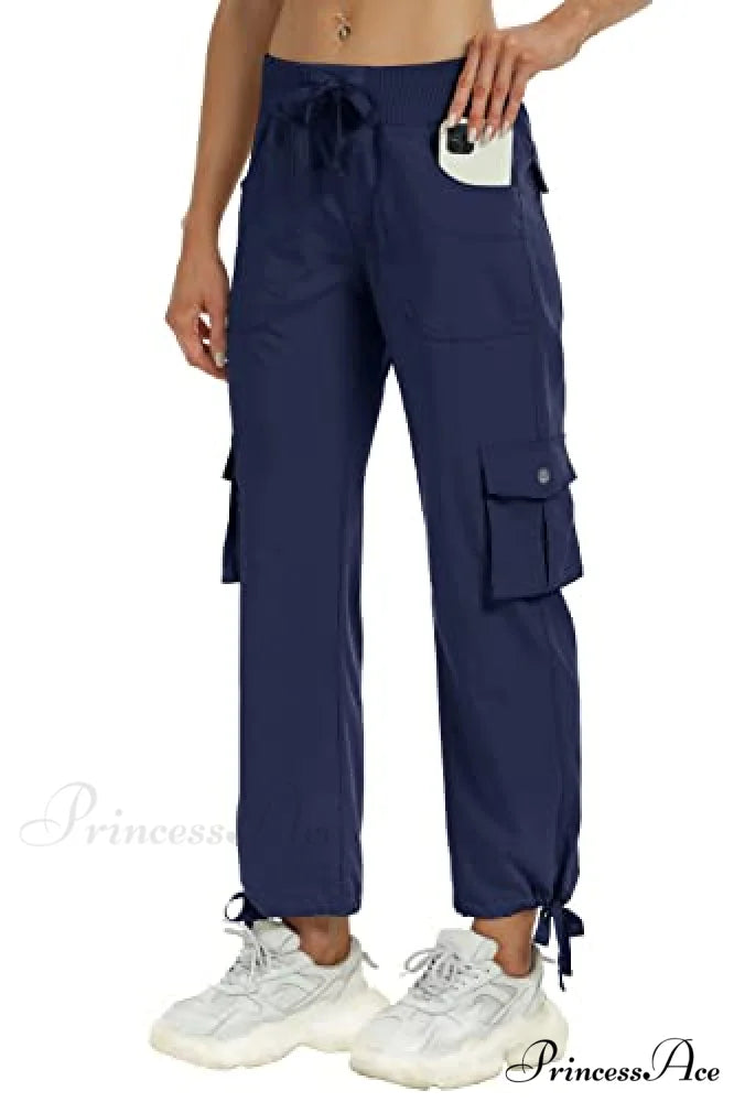 Loose Hiking Pants Lightweight Quick Dry Outdoor Cargo Capris