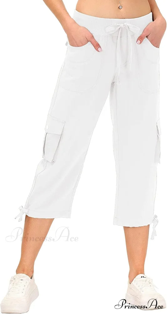 Loose Hiking Pants Lightweight Quick Dry Outdoor Cargo Capris