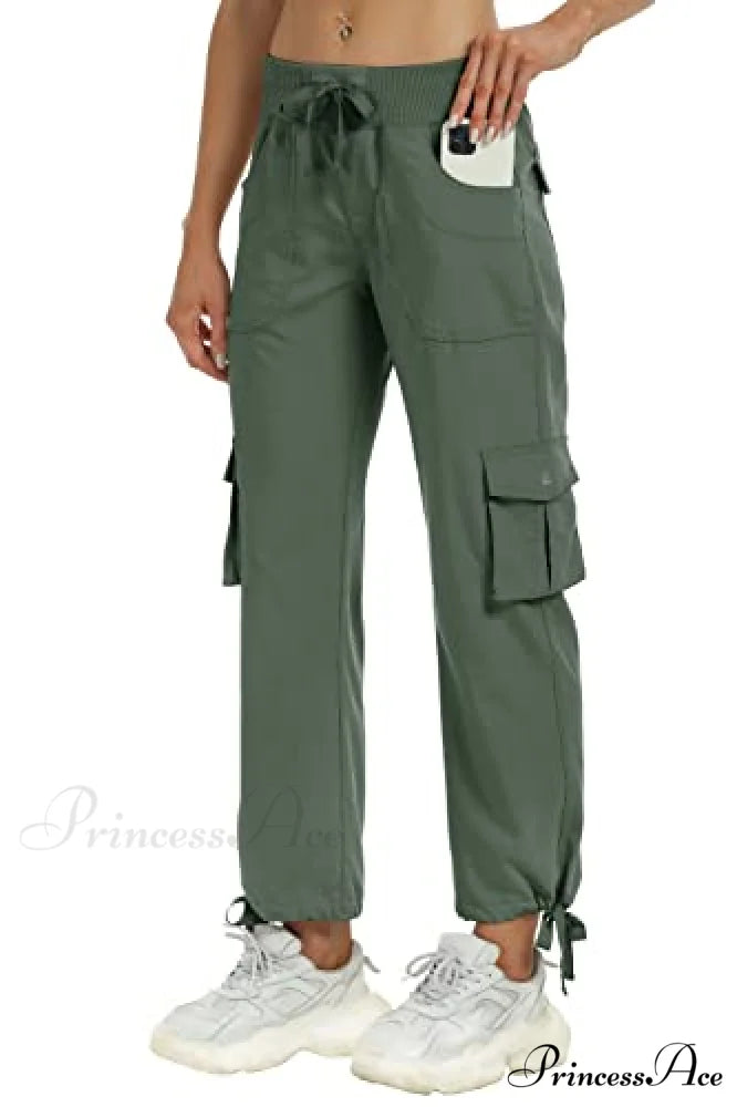 Loose Hiking Pants Lightweight Quick Dry Outdoor Cargo Capris