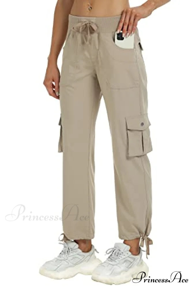 Loose Hiking Pants Lightweight Quick Dry Outdoor Cargo Capris