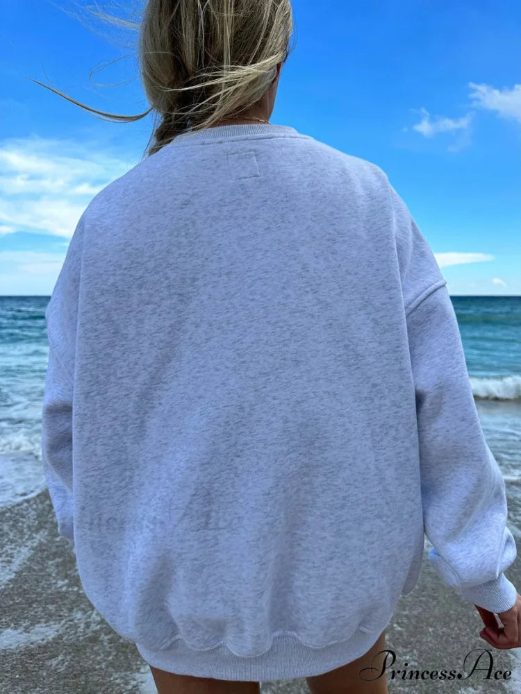 Loose Oversized Gingerbread Crew Neck Casual Christmas Hoodie Christmas Hoodies-L
