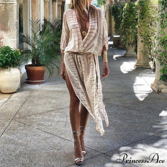 Loose Warm-Season Clothing Tops Veil Design Long Brief Women Striped Arm Casual Blouse Coastal Fashion Streetwear