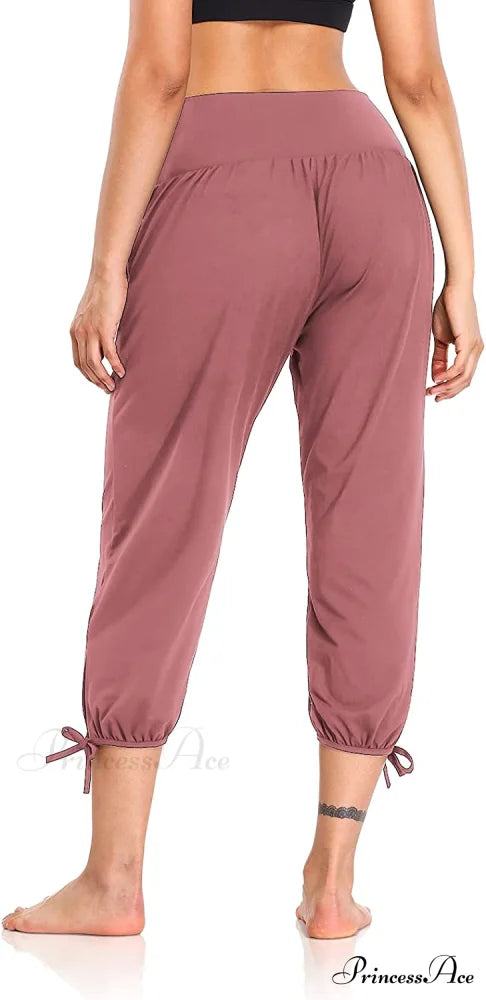Loose Workout Sweatpants Comfy Lounge Joggers Capri Pants