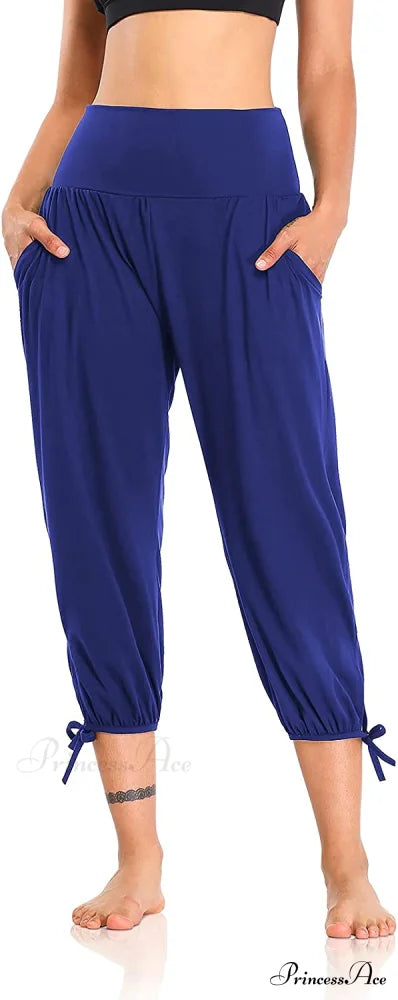 Loose Workout Sweatpants Comfy Lounge Joggers Capri Pants