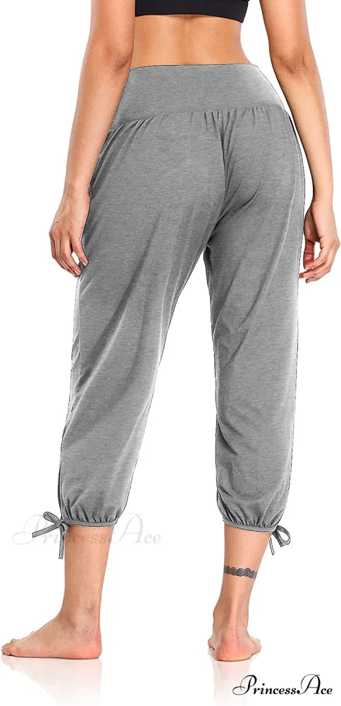 Loose Workout Sweatpants Comfy Lounge Joggers Capri Pants