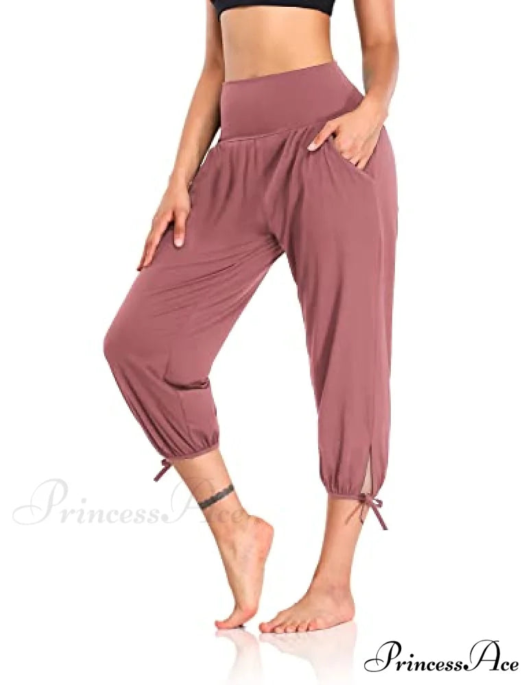 Loose Workout Sweatpants Comfy Lounge Joggers Capri Pants