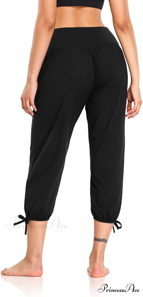 Loose Workout Sweatpants Comfy Lounge Joggers Capri Pants